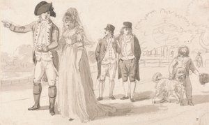 Uma família no Hyde Park de Paul Sandby